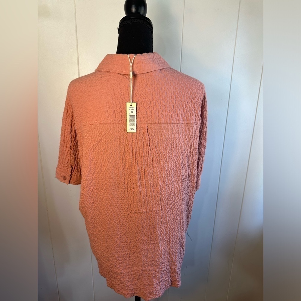 NWT Max Studio Coral Button Down Collared Women’s… - image 3